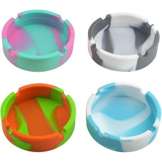 Попільниця силіконова кругла (Різнокольорова)
