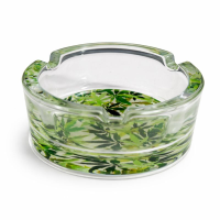 Попільниця скляна кругла (прозора)