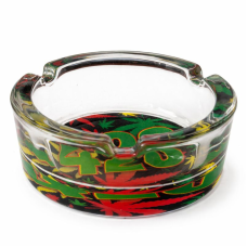 Попільниця скляна кругла "420"