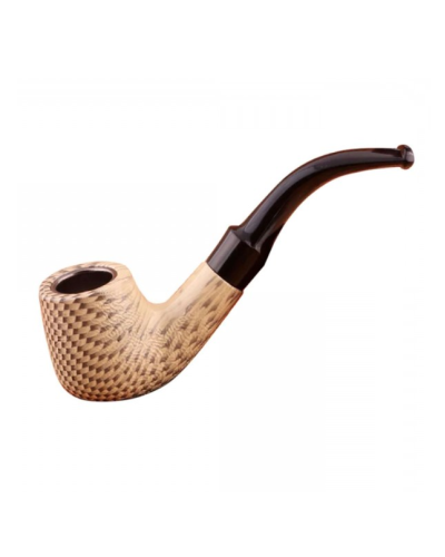 Трубка классическая светло-коричневая (пластик под дерево)