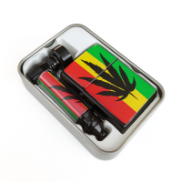 Набір для куріння "Rasta Leaf" 3 в 1 (трубка + запальничка + сітки)
