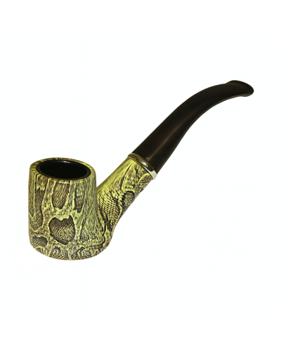 Трубка класична зелено-жовта (пластик під дерево)