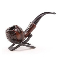 Трубка класична коричнева (пластик під дерево)