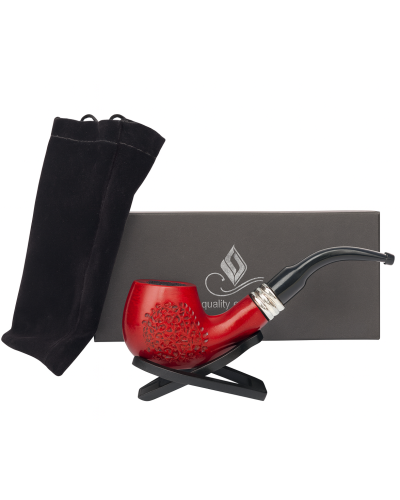 Подарочный набор с трубкой в красном цвете