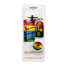 Трубка скляна Glass Grinder 12,5 см із сіткою та гріндером