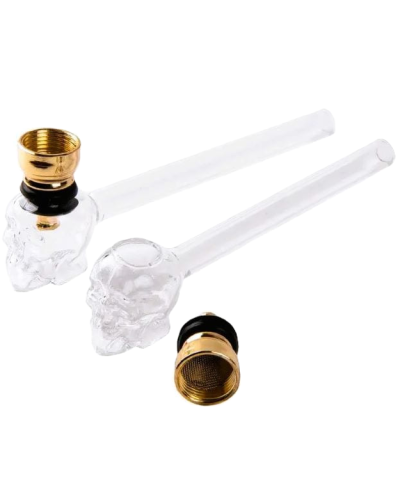 Трубка курильна скляна "Череп"