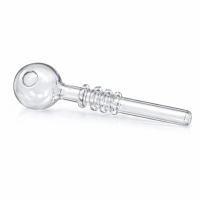 Трубка скляна "Oil Burner" (14см) Прозора