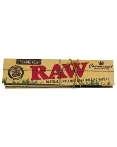 Папір для самокруток Raw Organic Connoisseur King Size (32 шт + 34 тіпси)