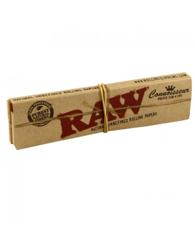 Папір для самокруток RAW Connoisseur King Size Slim (32 шт + 32 тіпси)