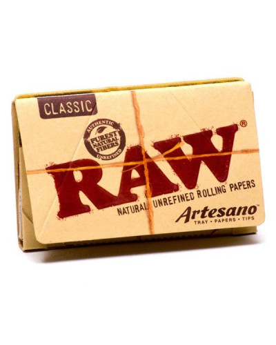 Папір для самокруток RAW Classic Artesano 1 1/4 (50 шт + 50 тіпс)