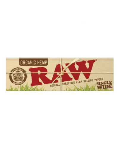 Папір для самокруток RAW Organic Hemp Single Wide (50 шт)