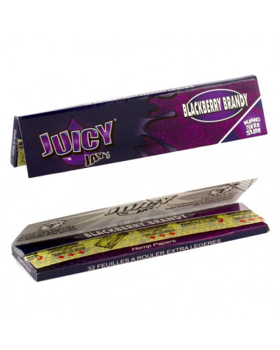 Папір для самокруток Juicy Jays King Size Blackberry Brandy Ожиновий бренді (32 шт)