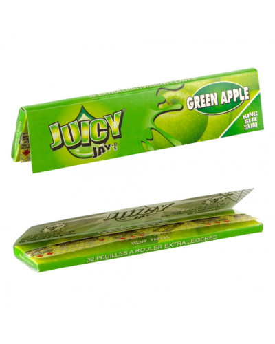Папір для самокруток Juicy Jays King Size Green Apple Зелене яблуко (32 шт)