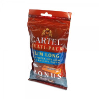 Фільтри для самокруток Filter tips Cartel Multi-Pack 6/22mm Slim Long (180 шт+ 100 папірців)