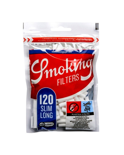 Фильтры для самокруток Smoking Slim Classic Long (120шт)