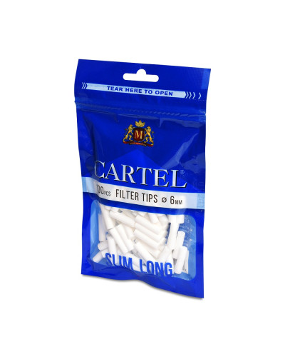 Фильтры для самокруток Filter tips Cartel 6/22mm Long (100 шт)