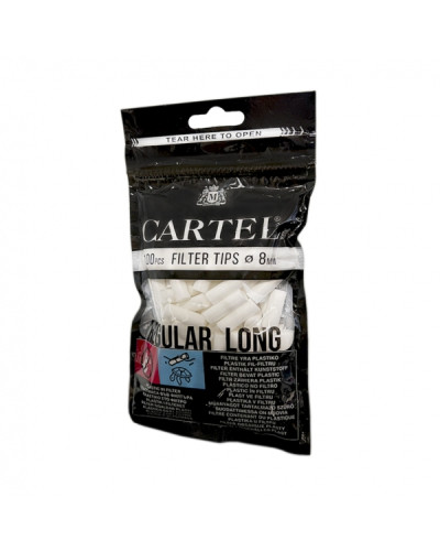 Фільтри для самокруток Filter tips Cartel LONG Regular 8 /22 mm (100 шт)