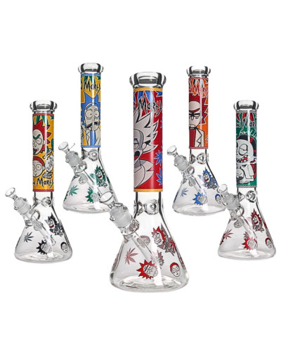 Бонг скляний "Rick and Morty" (26 см)