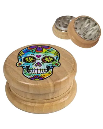 Гриндер деревянный с принтом