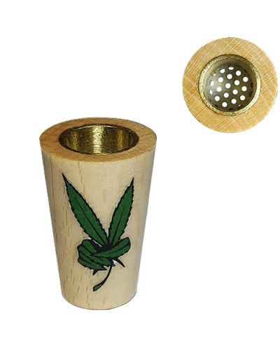 Ковпак дерев'яний із латунною вставкою