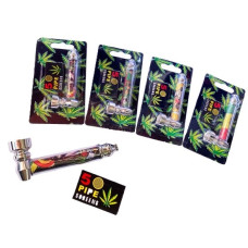 Трубка металева з принтом "Graffiti" (8.5 см)