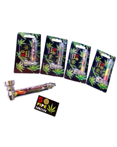 Трубка металлическая с принтом "Graffiti" (8.5 см)