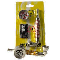 Трубка металева (10 см) з гріндером 