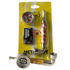 Трубка металева (10 см) з гріндером 