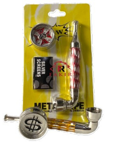 Трубка металева (10 см) з гріндером