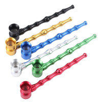 Трубка металева "Bamboo" срібляста