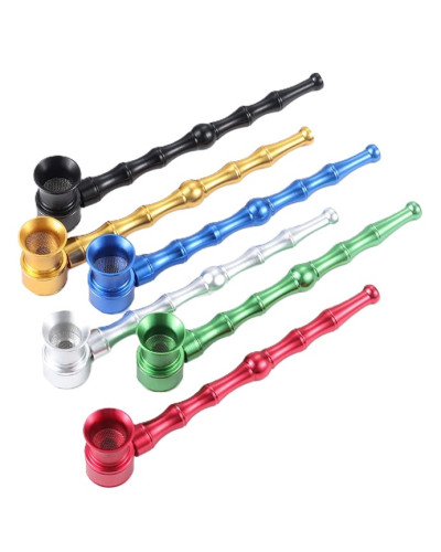 Трубка металева "Bamboo" срібляста