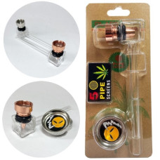 Трубка скляна (11,5 см) з гріндером