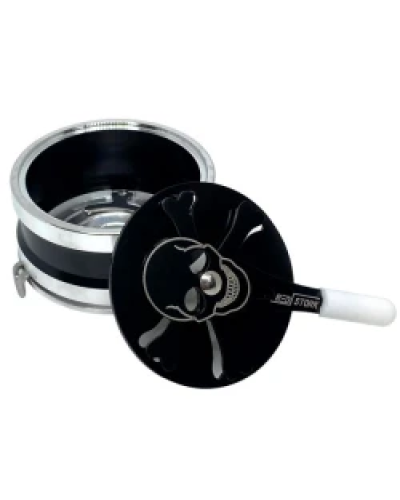 Калауд для кальяна Garden Red Stork череп (серебристо-черный) Калауд для кальяна Garden Red Stork череп (серебристо-черный)