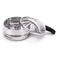 Калауд для кальяна Lotus Zeppelin Silver с 1 ручкой (Серебристый)