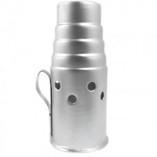 Ковпак для кальяну "Драбинка" срібло