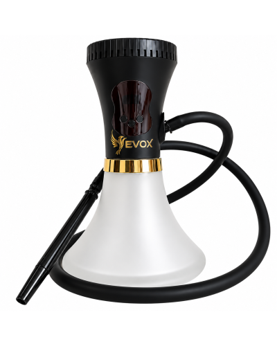 Электронный кальян EVOX WELLBO Black с колбой Matte White