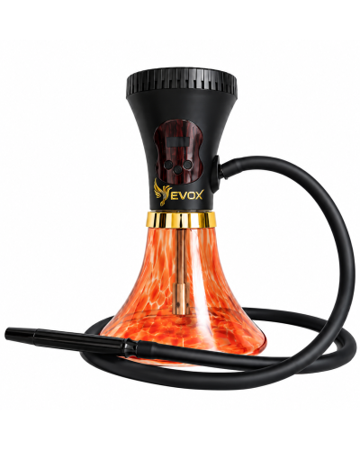Электронный кальян EVOX WELLBO Black с колбой Amber