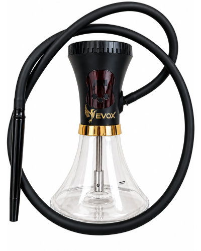 Электронный кальян EVOX WELLBO Black с колбой Crystal White