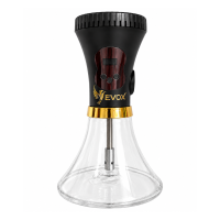 Электронный кальян EVOX WELLBO Black с колбой Crystal White
