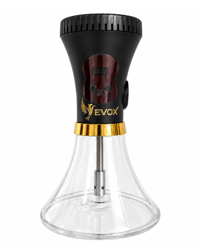 Электронный кальян EVOX WELLBO Black с колбой Crystal White