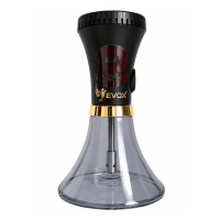 Электронный кальян EVOX WELLBO Black с колбой Smoked Grey