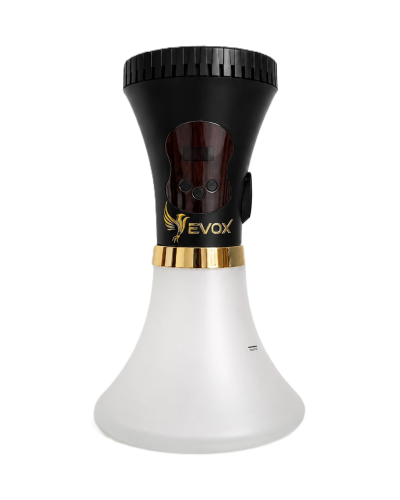 Электронный кальян EVOX WELLBO Black с колбой Matte White