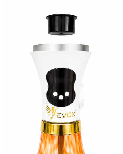Електронний кальян EVOX WELLBO White з колбою Smoked Grey