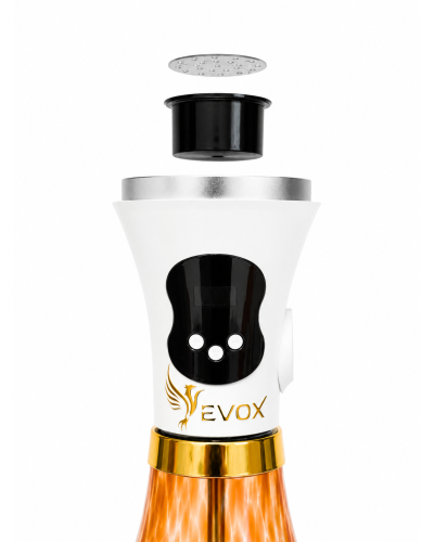 Електронний кальян EVOX WELLBO White з колбою Smoked Grey