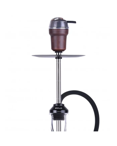 Кальян Gramm SOLO Silver (колба Yahya Pear прозора зі швом)