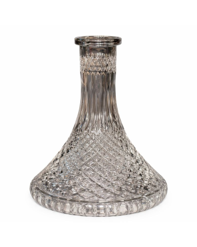 Колба для кальяну 2х2 Crystal №13 (тёмно-прозрачная)