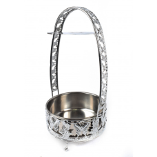 Кошик для вугілля Yahya Deep металік з квітами 