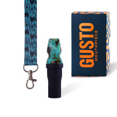 Мундштук для кальяна персональний GUSTO Colour Turquoise (Бірюзовий)