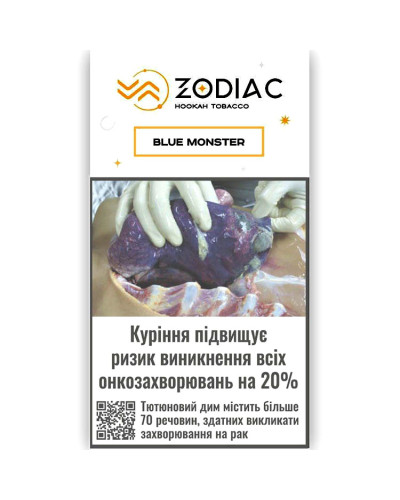 Табак для кальяна ZODIAC 25 гр BLUE MONSTER (черничный энергетик)