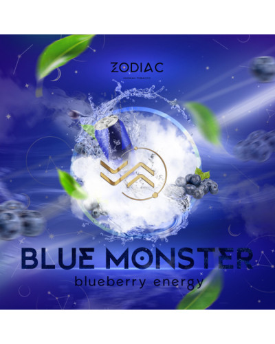 Табак для кальяна ZODIAC 25 гр BLUE MONSTER (черничный энергетик)